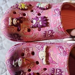 Pink Hello Kitty Clogs with Charms